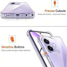 2个装 OPPO 透明防摔手机壳，适用于 OPPO、Nothing、OnePlus 系列手机，手机壳，手机保护套，手机壳，手机套，防摔手机壳，透明手机壳，极简手机壳，纯色手机壳，透明手机壳，TPU 防摔手机壳（军规级防摔），轻薄手机壳