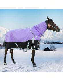 Mantas de salida impermeables para caballos, manta de invierno impermeable para caballos, relleno de algodón cálido de 400g, manta de salida premium de 1600D, manta impermeable de peso medio