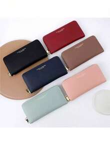 Cartera Gran Capacidad Multicapa, Bolso Mano Con Cremaller T9612-042 - Negro - Ver 5