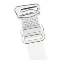 Kit 2 pares de alças de silicone para sutiã com reguladores de metal alças ajustáveis de silicone para soutien