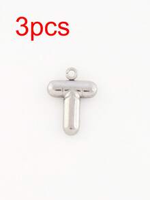 3pcs/Set Stainless Steel A-Z Letter Pendant, Suitable For DIY Jewelry Making, Handcraft, 18K Gold Plated, 26 Alphabet Letters, Initial Jewelry - 3 Letters - View 32