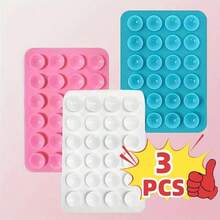 Set de 4 piezas/2 piezas Agarre de silicona para teléfono, adecuado para todos los modelos de teléfonos, soporte adhesivo para teléfono, manija adhesiva de teléfono con manos libres, soporte de agarre de teléfono para selfie y video compatible con iPhone, teléfonos Android, regalo para cumpleaños, familia, amigos, soporte para teléfono, accesorios para teléfono