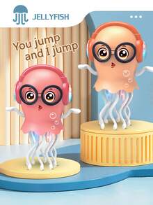 Children's Funny Dancing Jellyfish Music Toy, Amusing Stress Relief Electric Early Education Soothing Nightlight Toy, Birthday/Christmas/New Year Gift For Boys And Girls