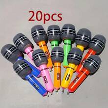 12/20/24/30pcs Giant Inflatable Microphone - 80s 90s Retro Party Decoration Set, Colorful Photography Props For Concerts, Weddings And Events, Durable Plastic Non-Electric Props, Party Decorations, Retro Microphone Design, Easy To Set Up Props, Suitable For Concerts, Theme Parties, Cosplay And Stage Birthday Decorations (Random Colors) - Multicolor - View 12