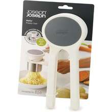 Joseph Joseph Helix Potato Ricer Masher Ergonomic Twist-Action Hand Manual Stainless Steel For Mashed Potato, Vegetable Purees, Stainless Steel, White - ColorB - View 5