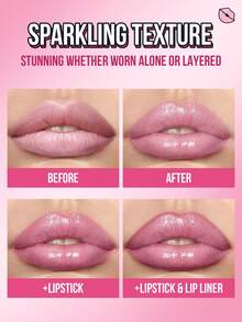 MISSLYN-咖啡美妆焦糖扭纹唇油，唇油，亮泽唇油，丰盈唇油，保湿唇油，闪亮唇油，可爱唇油，甜香唇油，不粘腻唇油，滋养唇油，甜美唇油，糖果味唇油，轻盈唇油 - #01 - 查看 4