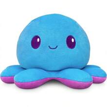 Teeturtle Twisted Cryptids Mothman Reversible Plushie 4" - Cute Kawaii Soft Stuffed Animal - Bạch tuộc xanh và tím - Xem 9