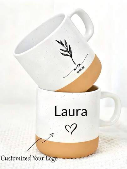 Personalized Printing Pottery Mug, Engagement Gift, Ceramic Mug Personalized Mug, Ceramic Mug, Coffee Drinker Gift, Tea Drinker Gift, Anniversary Gift, Gift Sister, Gift Mom, Gift Dad, Personalized Ceramic, Stoneware, Personalized, Personalized Cup, Gift Cup