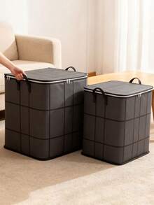 1PC Home Organization Storage Bag, Plush Toy Storage Bag, Clothing Quilt Storage Bag, Drawer Closet Organizer Bag, Upgraded Thickened Fabric, Wider Comfortable Handle, Suitable For Home Storage, Warehouse Storage, Family Gift. Bedroom, Organizer, Home Storage, White T Shirt Women, Black Pants Women, Ladies Winter Clothes, Dress, - Black - View 6