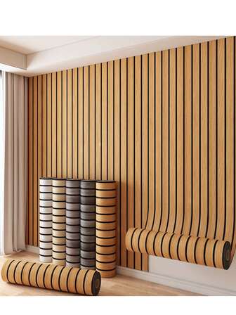 40 cm * 3 meter uppgraderade självhäftande väggpaneler - tjockare texturerad träådringstapet, enkel att installera för heminredning på väggar och tak, modern inredning, dekorativa väggpaneler, takrenovering, naturlig estetisk inredning