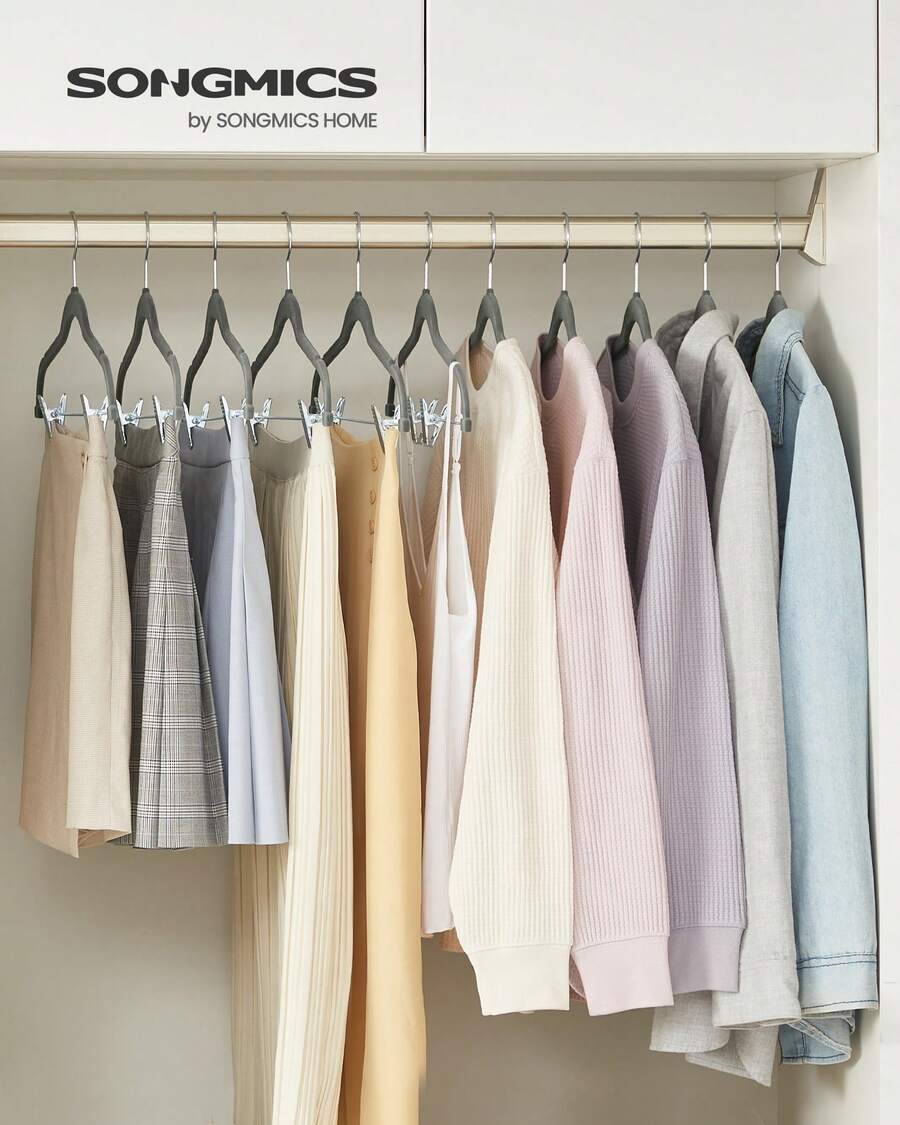 SONGMICS Standard Hanger - Xám - Xem 1
