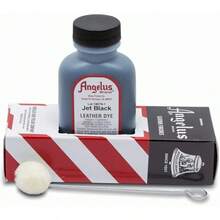 Angelus Leather Dye, Permanent Leather Dye For Shoes, Boots, Bags, Crafts, Furniture, & More - 3 Fl Oz, Jet Black - Purple - View 7