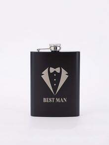 1pc 8oz Stainless Steel Flask,Matte Golf Birdie Juice Flask Stainless Steel WineJug,Portable Outdoor Pocket Whiskey Bottle, Ideal Gift For Men, Boyfriend, Son, Husband, Dad, Or Uncle, Fun Birthday Or Holiday Present, Camping Accessory - Multicolor - View 14