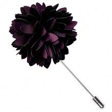 Branduce 3.15inch(8cm) Mens Tie And Lapel Pin Solid Necktie Handkerchief Tie Clip Set For Men{Inchcolor_nameinch:InchDarkPurpleinch} - 深紫色 - 查看 4