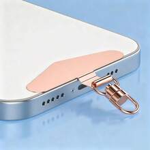 Customized Mobile Phone Pad With Name And Content Markings, Mobile Phone Lanyard Piece, Stainless Steel 360 Degree Rotating Clip, Metal Hanging Chain, Metal Stainless Steel Clip, 360 Degree Rotatable Triangle Universal Hanging Piece, Buckle, Anti Loss And Hanging