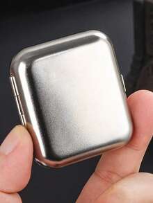 1, Mini Metal Ashtray, Portable Small Ashtray, Outdoor Portable Pocket Ashtray, Creative Car Smoking Accessories