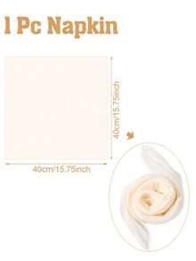 1/2/3/5件装米色褶皱桌旗,折叠桌布,波西米亚风格桌布,纯色桌布,浪漫桌旗,节日婚礼、迎婴派对、生日派对餐桌装饰,婚礼装饰,生日派对装饰,周年纪念、订婚、宴会派对用品,派对礼品,情人节装饰,节日家居装饰,餐厅装饰,餐桌装饰,厨房装饰,壁炉装饰,生日礼物,餐厅 - 米色 - 查看 17