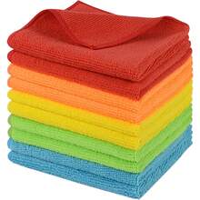 Microfiber Dish Cloth For Washing Dishes, 2025  Kitchen Cleaning Cloths, 5 Color Assorted 12Inchx12Inch 10 Pack - Assorted Color-4 - View 1