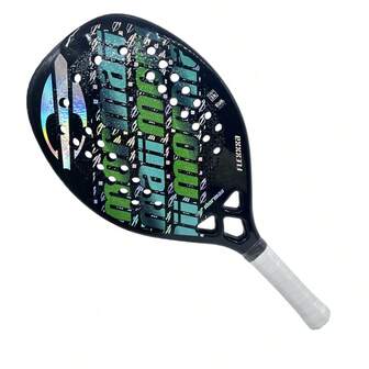 Raqueta de beach tennis FLEXXXA Mormaii 3K de fibra de carbono, modelo 2025, nueva edición 2026, clásico popular
