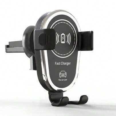 15W Wireless Car Charger, Wireless Phone Charging Holder, Triangular Wing Design, Stable Structure, Supports PD/QC Fast Charging Protocols, Compatible With IPhone & Galaxy Series