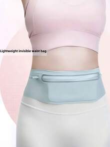 Elastic Invisible Waist Pack Running Belt Bag High-Reflective Running Belt With Adjustable Zipper Closure Ultra-Thin Running Fanny Pack Travel Waist Bag Money Belt Bag Mobile Phone Pack For Men Women For Fitness Workout Work Commuting Running And Hiking Running Accessories Outdoor Gear - Multicolor - View 8