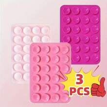 Set de 4 piezas/2 piezas Agarre de silicona para teléfono, adecuado para todos los modelos de teléfonos, soporte adhesivo para teléfono, manija adhesiva de teléfono con manos libres, soporte de agarre de teléfono para selfie y video compatible con iPhone, teléfonos Android, regalo para cumpleaños, familia, amigos, soporte para teléfono, accesorios para teléfono