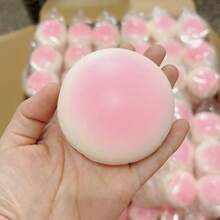 New Soft Slow Rising Squishy Simulation PU Pink Bread Slow Rebound Squeeze Toy, Stress Relief Gift - Multicolor - View 8