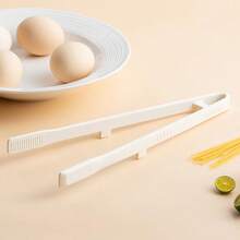 One-Piece Silicone Food Tongs Kitchen Heat-Resistant Bread & Cake Tongs Home Use High-Temperature Steak Tongs