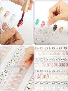 Christmas Gift 60 Color Butterfly Acrylic Detachable Magnetic Nail Swatch Display Board Nail Art UV And Oil Glue Display Comparison Effect Plate Nail Color Testing Showing Card Magnetic Nail Art Color Palett - Multicolor - View 4