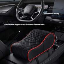 1PC PU Leather Car Center Height Increasing Armrest Box Pad, Car Armrest Pad, 11 * 6 * 4in, Very Soft Inner Core, Filled With Memory Sponge For Slow Rebound, Supporting Arm Installation Is Simple, Car Interior Accessories - 11.4*6.3*4in - View 8