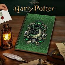 1pc Harry Potter 4 Hogwarts House Printed Notebook, 80 Pages Signature Book, Suitable For Office, School, Note-Taking - College Logo - View 29