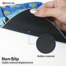 excovip 20x15cm Small Mouse Pad, Anti-Slip Back, Smooth Surface, Easy To Carry, Starry Sky