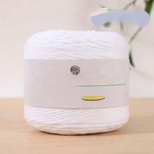 1 Roll/100g Soft Premium Yarn, 16-Ply Medium Thickness - Pastel Colors (Pink, Purple, Yellow, White) - Perfect For Knitting Scarves, Gloves, Sweaters, Hats, Bags And DIY Crafts, Handmade Yarn | Pastel Yarn | Soft Texture - Multicolor - View 9
