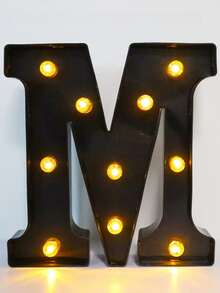 1pc 21.8cm/8.58in Holiday Party Lighting, Christmas Decor Light, Outdoor LED Light, Digits 0-9, Letters A-Z, Christmas Decor Digit Light, Holiday Accessories, Wedding Birthday Party Supplies, Room Scene Decor - Black - View 31