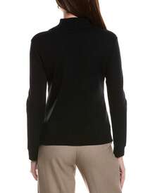 Bruno Magli Merino Wool Epaulet Sweater Jacket - màu đen - Xem 3