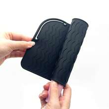 1pc Heat Resistant Pad, Silicone Pad Bag Portable Travel Silicone Pad Cover For Curling Iron, Straightener, Flat Iron, Hair Styling Tools - Multicolor - View 11