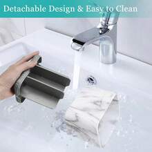 Toothbrush Holders For Bathrooms, Tooth Brush Holder For Bathroom Countertop Organizer,  Electric Toothbrush And Toothpaste Holder (Grey Marble Grain){Inchcolor_nameinch:InchGreyMarbleGraininch} - 灰色大理石紋理 - 查看 4