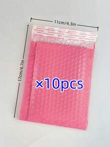 10 件/套粉色聚乙烯气泡邮件袋、自粘运输袋、用于运输、邮寄和包装的防水衬垫信封；生日礼物、牛皮纸袋、一岁生日、圣诞节、圣诞礼物、圣诞礼品袋、大号圣诞盒、粉色圣诞包装纸、小号礼品盒、母亲节、伴娘礼物、毕业礼物、生日礼物、结婚礼物、生日、新娘、婚礼