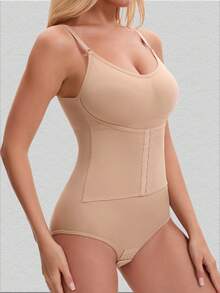 Women's Shapewear Bodysuit, Postpartum Tummy Control, Slimming And Shaping - Apricot - View 5