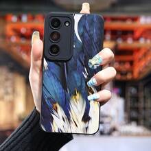 Funda de Teléfono de Lujo con Plumas Coloridas para Samsung Galaxy S24 Ultra S23 Plus S22 + S21 S20 FE S10 A72 A54 5G A53 A52 A52S A15 A14 A13 A12 A22 A21S A51 A33 A32 A23 5G GT2 - Colores mixtos - Ver 4