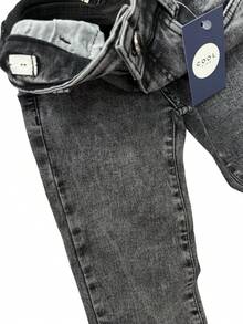 Calça Jeans Grafite Infantil Masculina Juvenil Menino Regulagem Calça Black Jeans - Chumbo - Visão 5