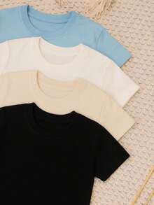 Young Boys T-Shirts - Beige - View 1