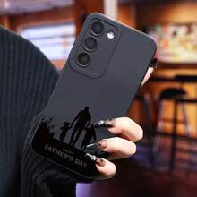 ¡Te deseo un feliz Día del Padre! Perfecto para fundas de teléfono, compatible con las series  Galaxy S25 Ultra, S24 PLUS, S23+, S22 y S21.Estas fundas son amortiguadoras, antideslizantes, ligeras y cuentan con un nuevo diseño elegante.Hecho de TPU de alta calidad, proporcionando una funda protectora suave que se ajusta perfectamente. - Colores mixtos - Ver 5