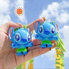 Móc khóa ván trượt Lilo & Stitch chính hãng của Disney - Móc khóa nhân vật hoạt hình dễ thương, phù hợp với ba lô/ví, chất liệu PVC mềm, phụ kiện sưu tầm. - Nhiều màu - Xem 2