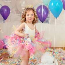 CIEHER Small Crown For FFgirls Cake Topper Mini Crown FFgirls Princess Tiara Cake Toppers Flower Decorations, Multi-Colored Crowns{Inchcolor_nameinch:InchMulti-Coloredinch} - 多彩 - 查看 3