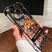 Funda de Teléfono B-BarcelonaS Nueva y Moderna para iPhone 17, 16e, 16, 15, 14, 13, 12, 11 Mini Pro Max Air X RX SMAX 8 98 Plus, Transparente Anticaídas con Cubierta Trasera Suave - Negro - Ver 1