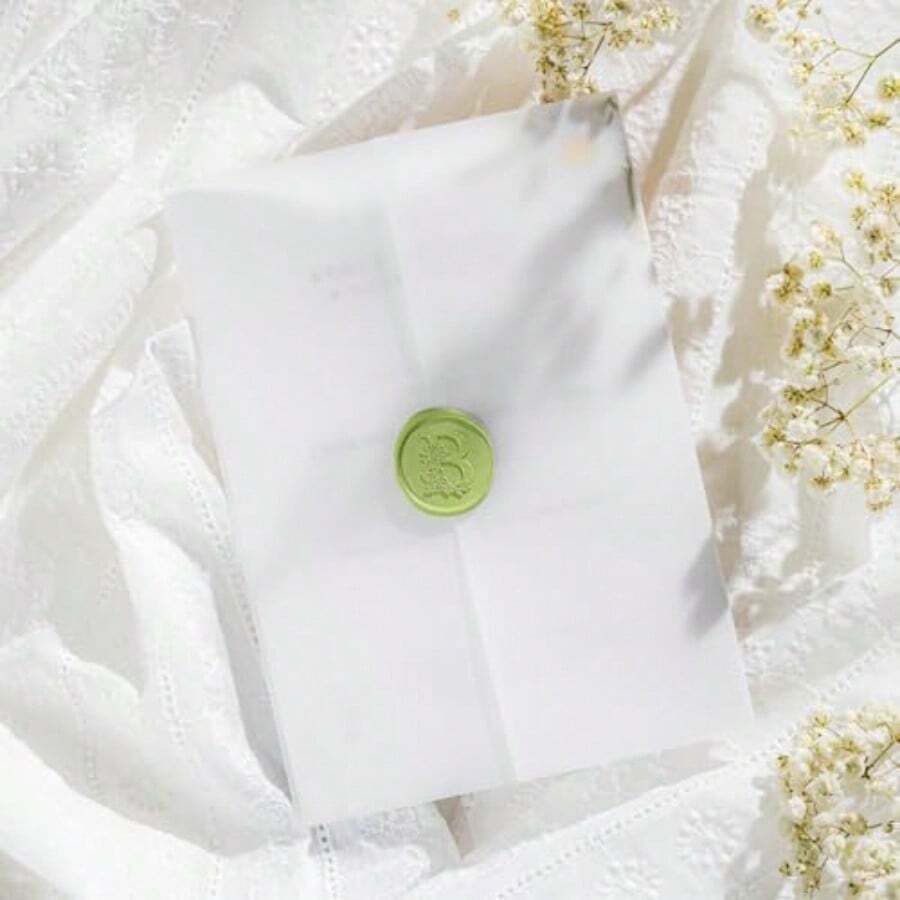 60 Pack PreFolded Vellum Jackets For 5x7 InvitationsAZAZA Luxury Translucent Invitation Sleeves 115GSM Vellum Jackets 5x7 Wedding Invitation Accessories For Weddings Birthdays Bridal Shower - 60 - Xem 1