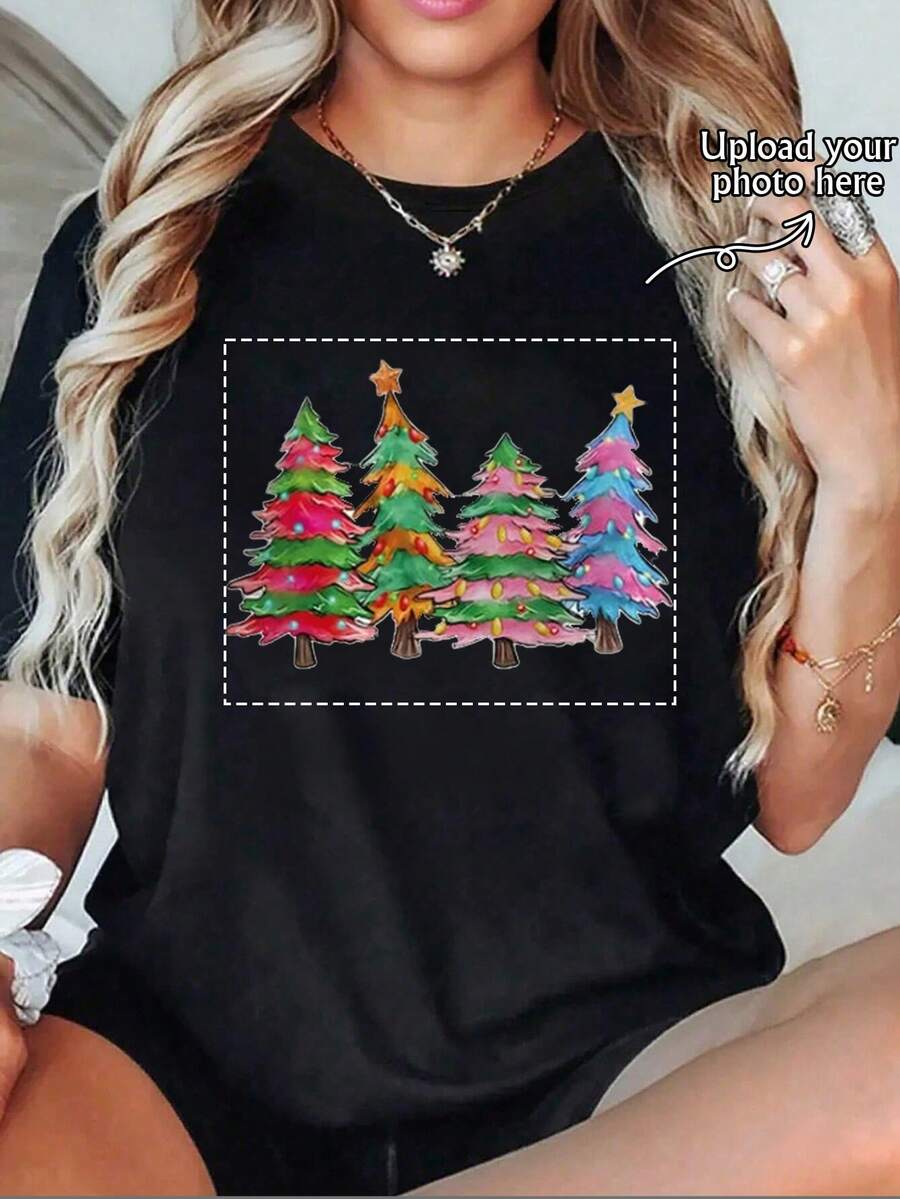 تي شيرتات عائلية مخصصة ومطبوعة بصور حصرية! بيجامات عيد الميلاد ممتعة للأهل والأطفال، هدايا لحفلات العطلات والرحلات العائلية، تي شيرتات للأب والأم والأطفال! تي شيرتات حفلات العطلات الممتعة! مناسبة لحفلات الهالوين وعيد القديس باتريك وعيد الاستقلال 4 يوليو والأعياد الأخرى. تي شيرتات احتفالات العطلات المخصصة، أزياء جماعية مخصصة - الأسود - مشاهدة 1