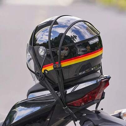 Correas de sujeción para motocicleta, correas de sujeción para casco, bandas de goma elásticas para asegurar equipaje/carga en vehículos eléctricos
