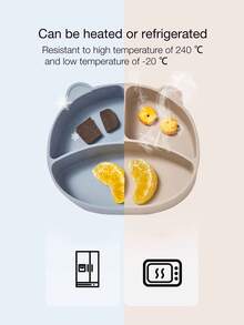 Conjunto de 3 peças de utensílios de silicone para bebê, incluindo babador, prato e colher personalizados. Impermeáveis, resistentes a manchas e quedas, com estampa de cereja. Ideal para alimentação infantil. Presente personalizado para meninos e meninas. Perfeito para todas as estações.